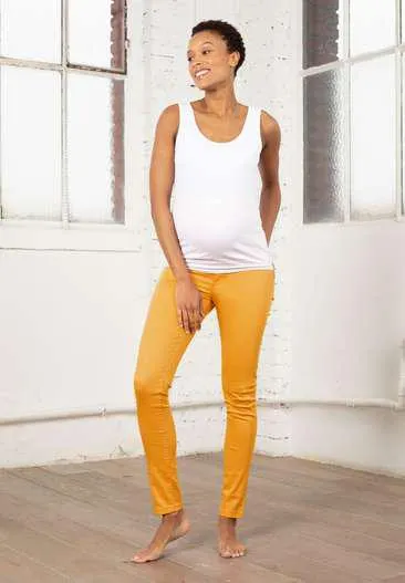 Pantalon grossesse chino bandeau coton bio