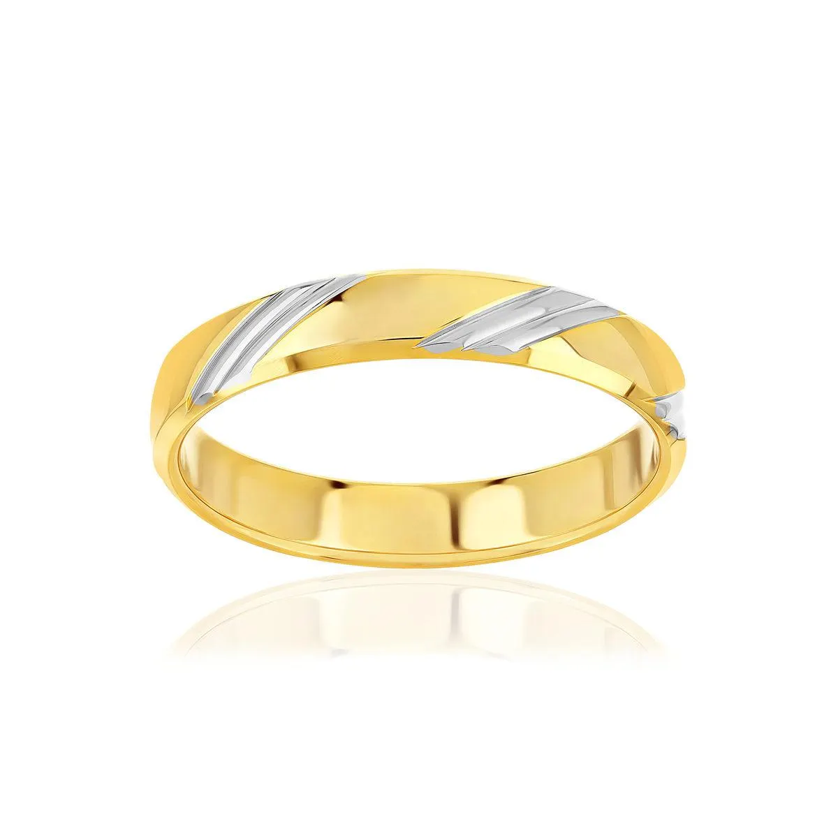 Alliance or 375 2 tons jaune et rhodié