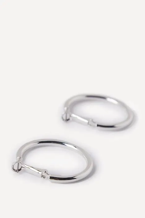 Créoles, boucles d'oreille, modèle grand et fin, pour oreilles percées