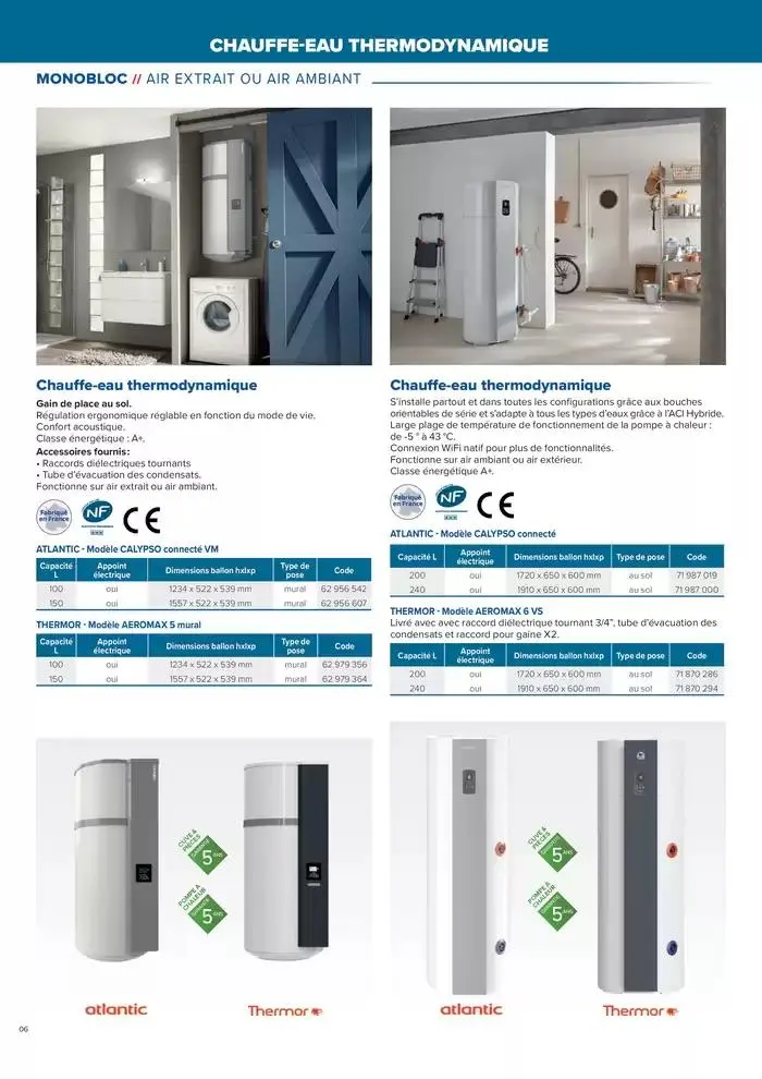 L'UNIVERS CHAUFFAGE, CLIMATISATION & PHOTOVOLTAÏQUE du 1 janvier au 31 décembre 2026 - Catalogue page 6