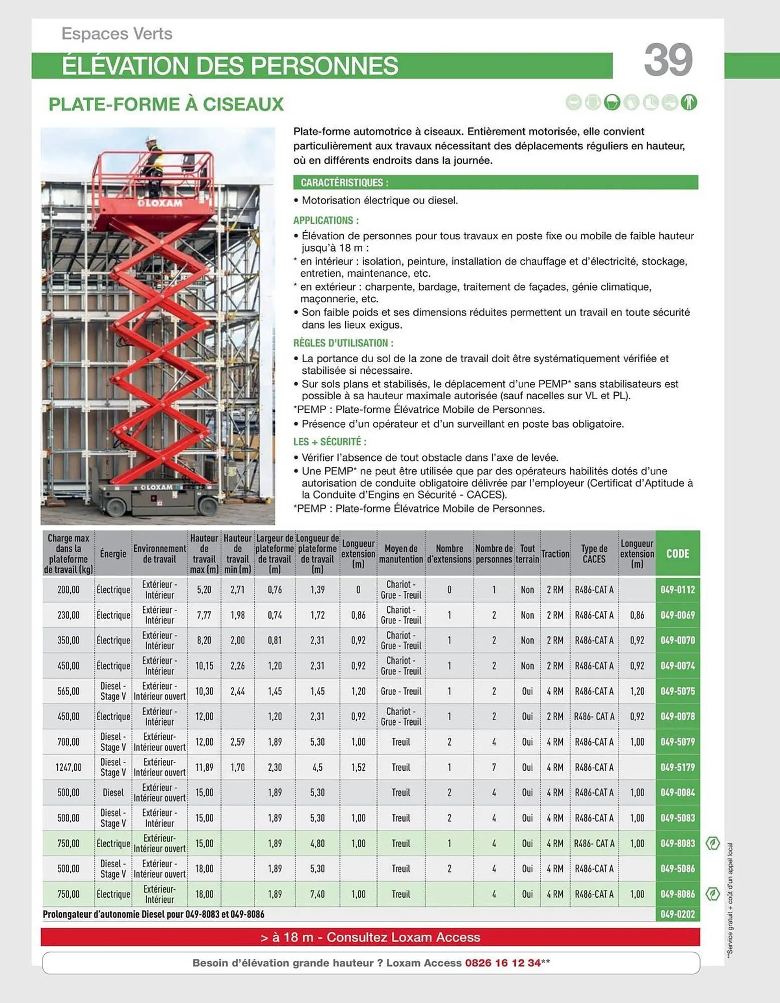 Catalogue Loxam du 9 avril au 31 décembre 2025 - Catalogue page 39