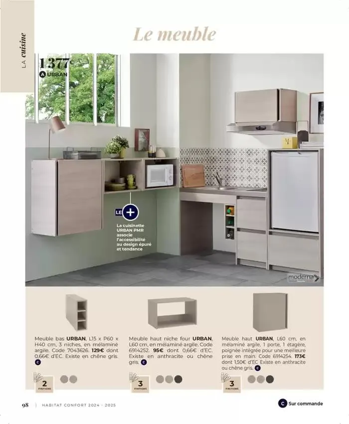 Cedeo Habitat confort du 1 octobre au 31 mai 2025 - Catalogue page 105