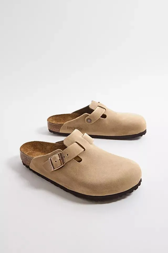 Birkenstock Boston Tobacco Oiled Leather Clogs