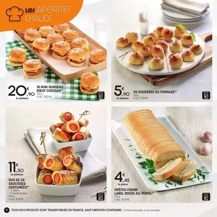 Carte traiteur permanente du 17 avril au 31 mars 2026 - Catalogue page 16