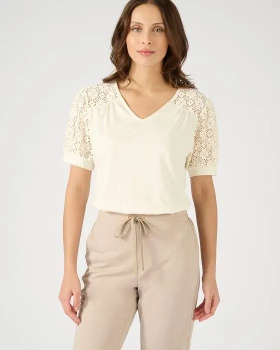 T-shirt détails macramé