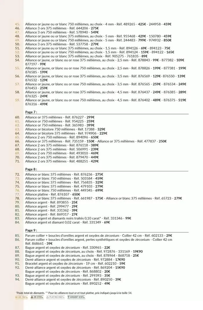 La Vie en Or : Mariage - Fiançailles du 13 mars au 31 décembre 2025 - Catalogue page 14