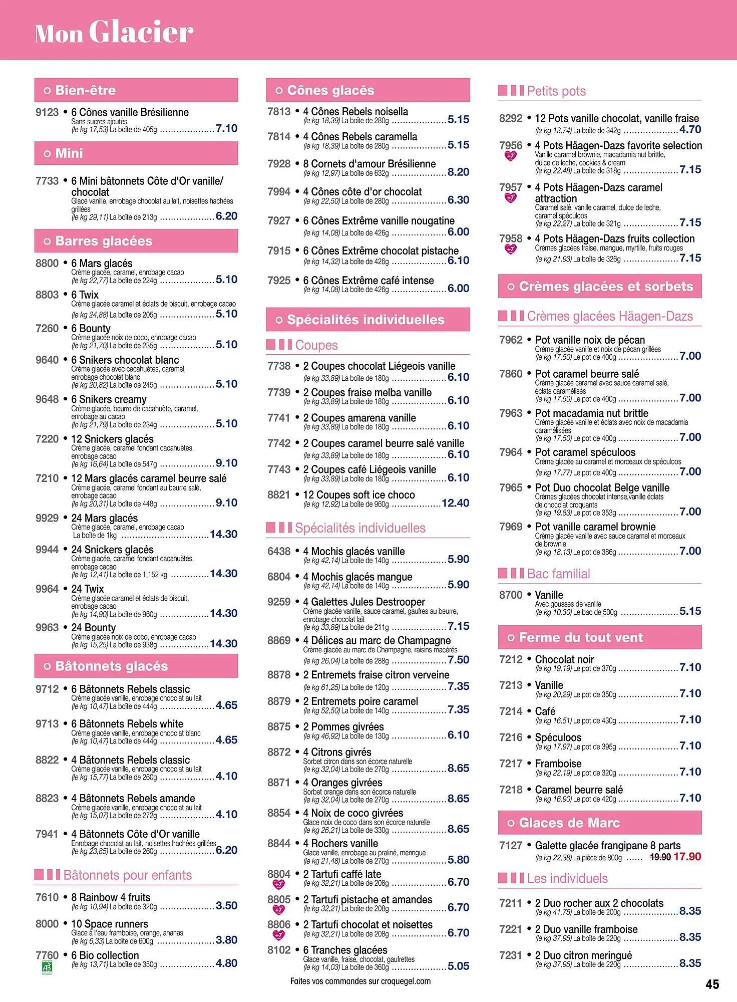 Catalogue Croque Gel du 29 décembre au 28 janvier 2024 - Catalogue page 45