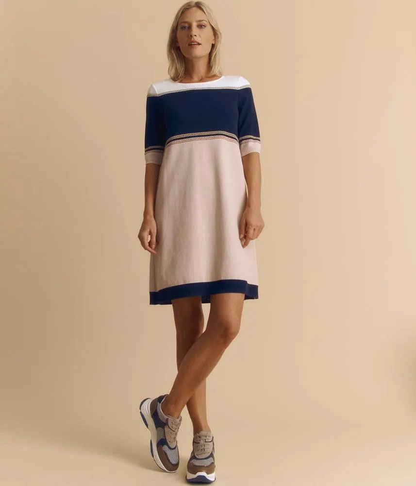 Robe maille "piqué" en viscose stretch