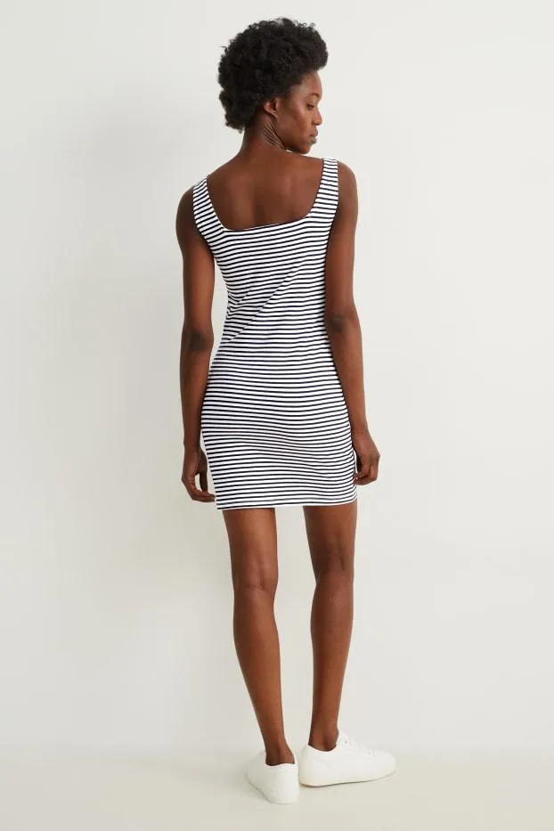 Bodycon dress - striped