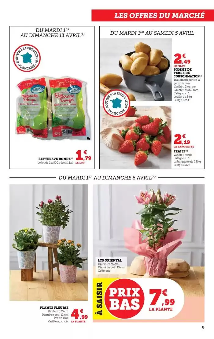 LE MARCHÉ À PRIX BAS ! du 1 avril au 13 avril 2025 - Catalogue page 9