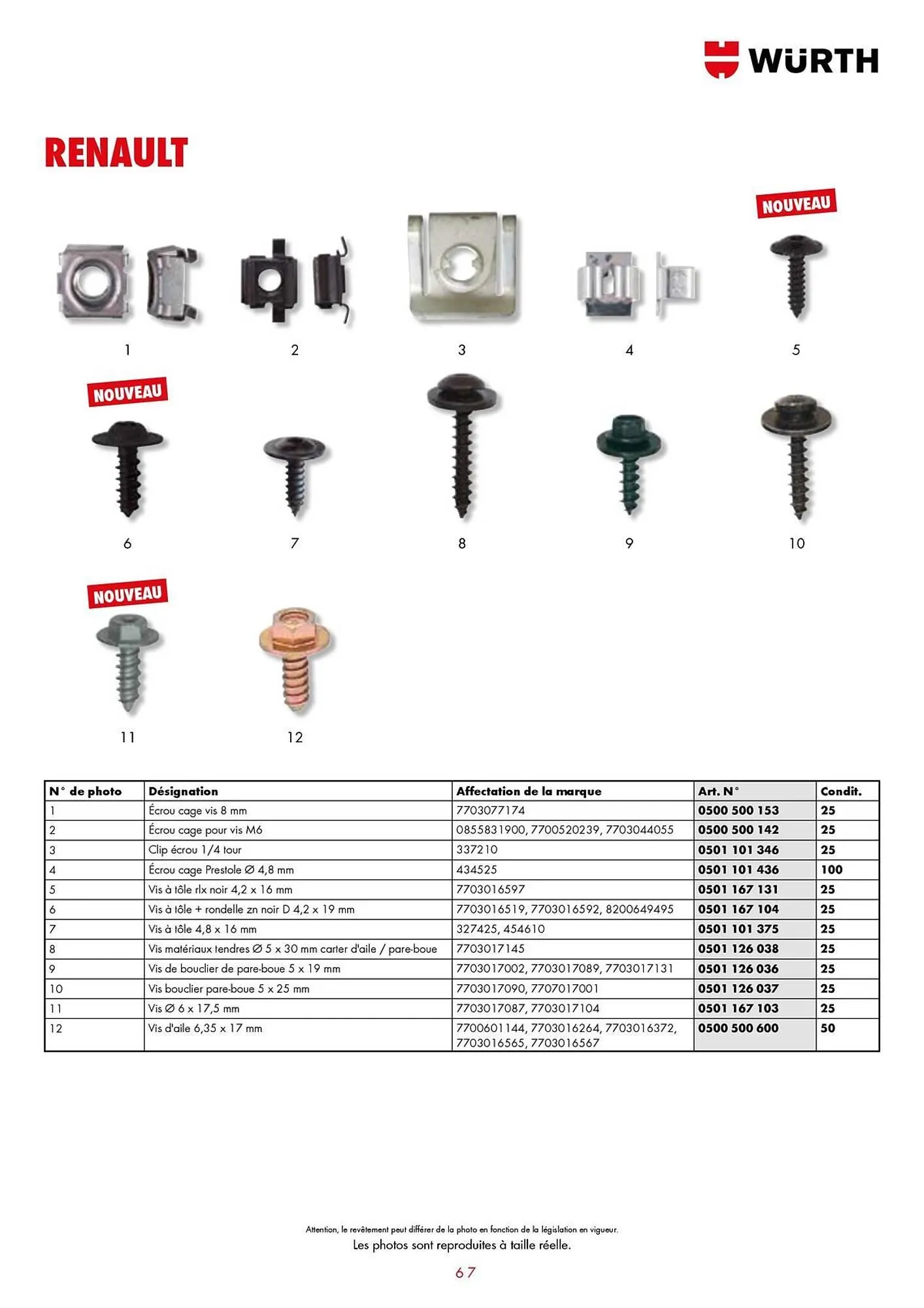 Catalogue Würth du 21 janvier au 31 décembre 2025 - Catalogue page 67