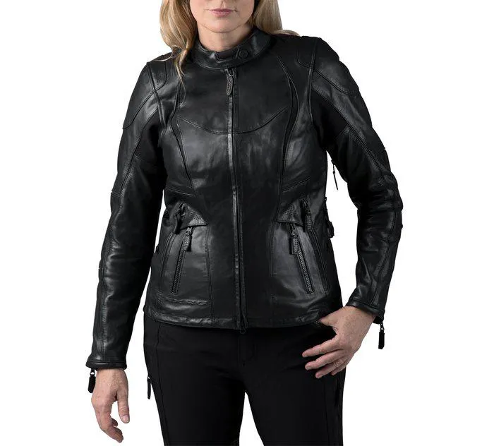 Blouson en cuir FXRG Triple Vent System imperméable pour femmes