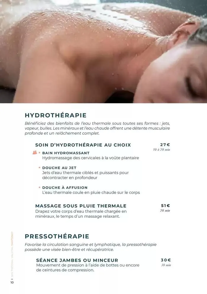 Carte spa Santenay 2025 du 9 décembre au 31 décembre 2025 - Catalogue page 10