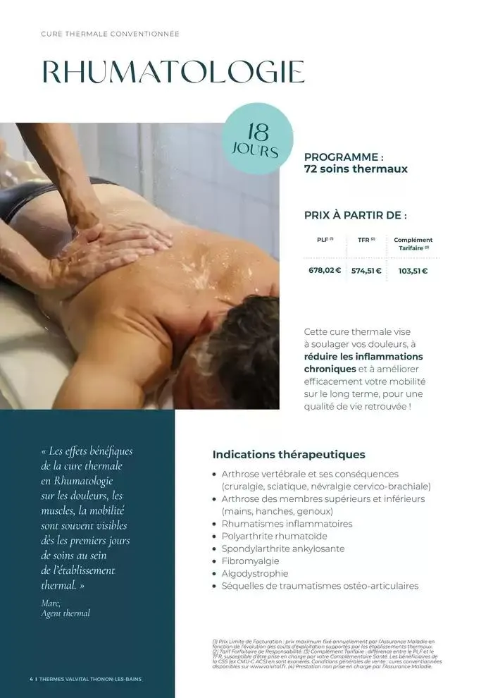 ValVital Brochure établissement Thonon-les-Bains 2025 du 3 mars au 29 novembre 2025 - Catalogue page 4