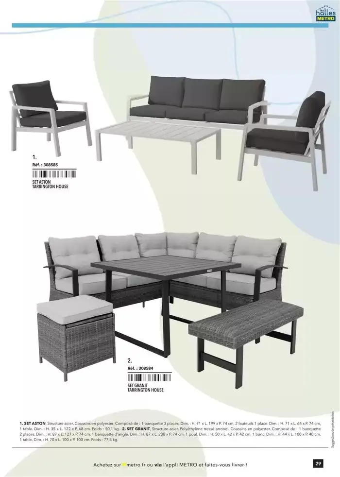 Metro #Terrasse édition 2025 du 30 janvier au 1 juillet 2025 - Catalogue page 29