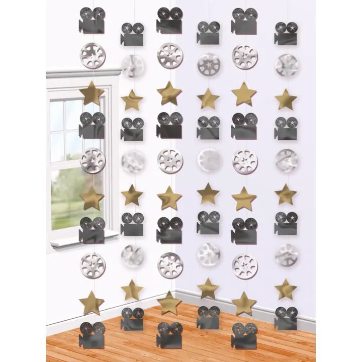 Lot de 6 guirlandes hollywood