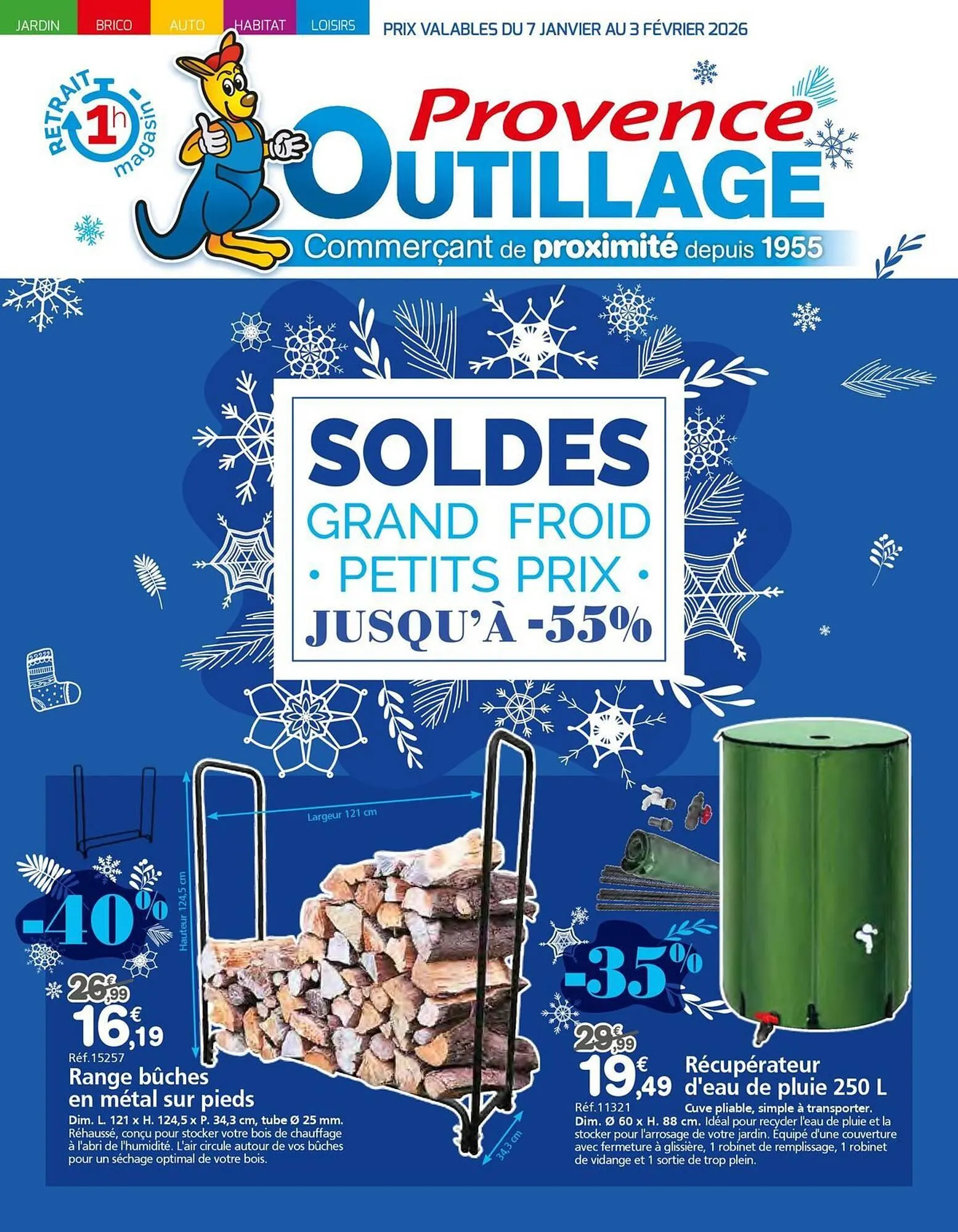 Catalogue Provence Outillage du 7 janvier au 3 février 2026 - Catalogue page 1