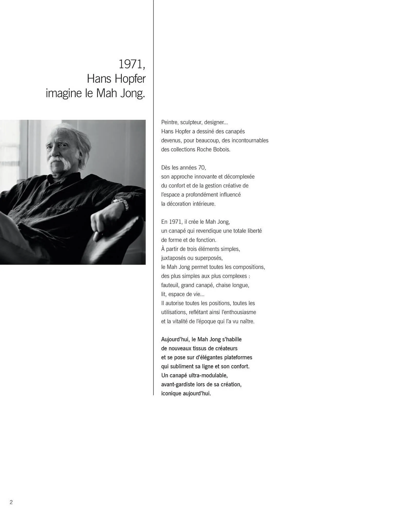 Catalogue Roche Bobois du 5 janvier au 31 janvier 2026 - Catalogue page 2