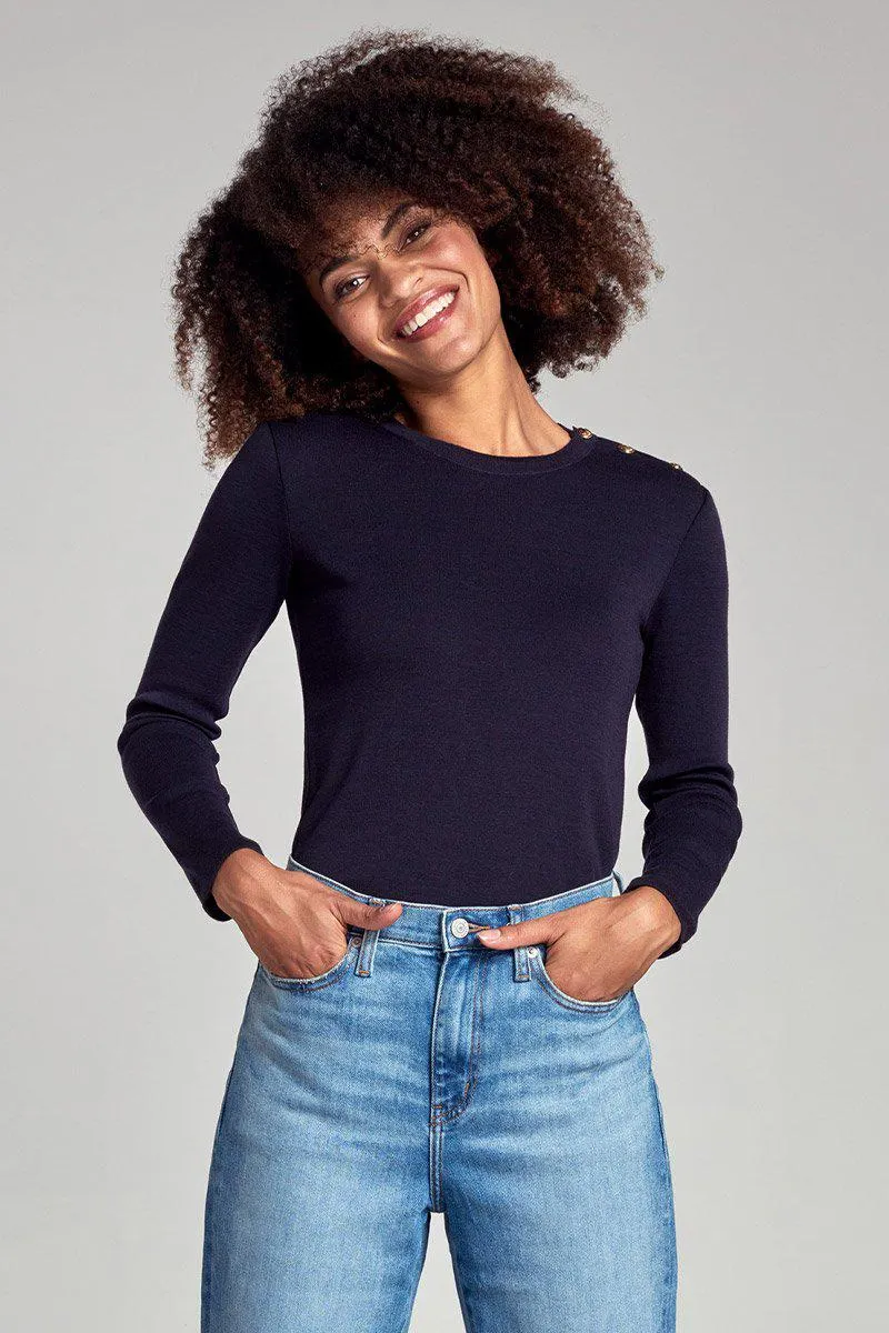 Pull marin "Auray" - maille haute densité