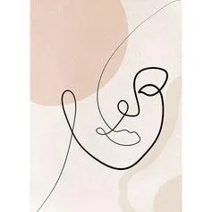 Affiche visage 21x29.7cm