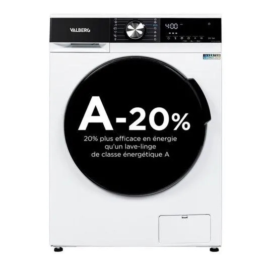 Lave-linge hublot 12 kg VALBERG WF 1214 A-20 W566C