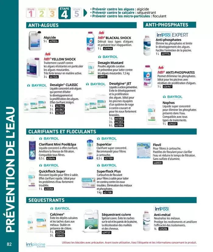 Les plaisir de l'eau Piscine,Spa,Arrosage du 10 mars au 31 décembre 2025 - Catalogue page 82