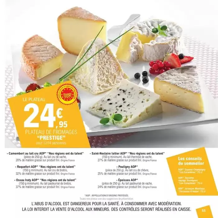 CARTE TRAITEUR PERMANENTE - MIXTE du 27 mars au 24 novembre 2025 - Catalogue page 55