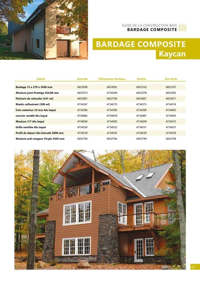 Guide construction bois 2024/2025 du 23 août au 31 décembre 2025 - Catalogue page 63