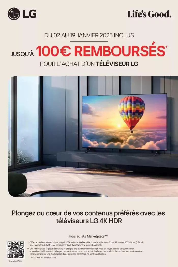 LG Jusquà 100€ remboursés - 1