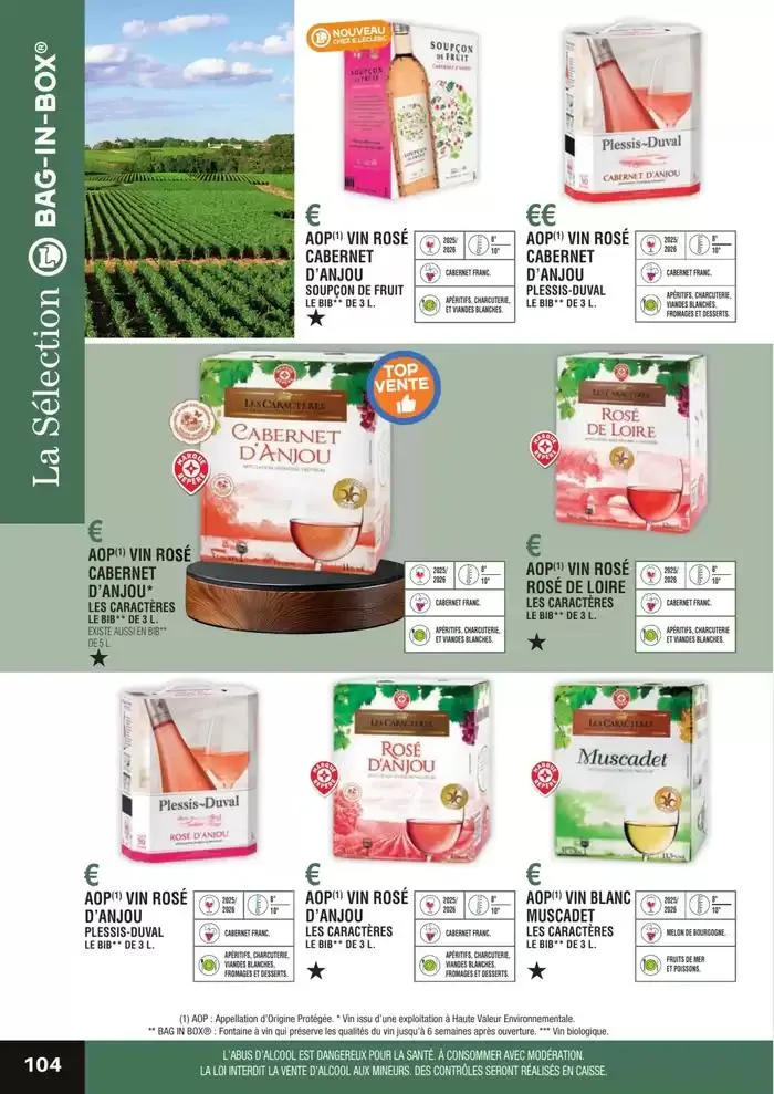 GUIDE DES VINS 2025 2026 du 27 février au 31 janvier 2027 - Catalogue page 104