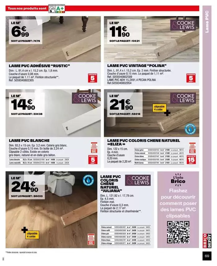 J’améliore mon habitat à prix dépôt du 2 octobre au 9 octobre 2024 - Catalogue page 69