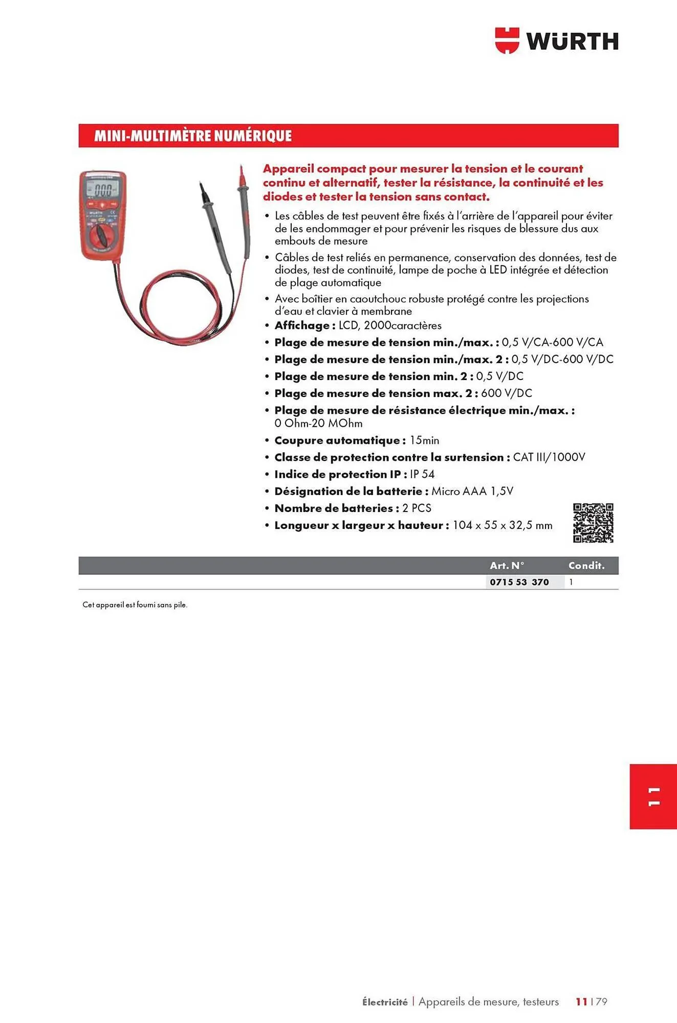 Catalogue Würth du 12 mai au 31 décembre 2025 - Catalogue page 1523