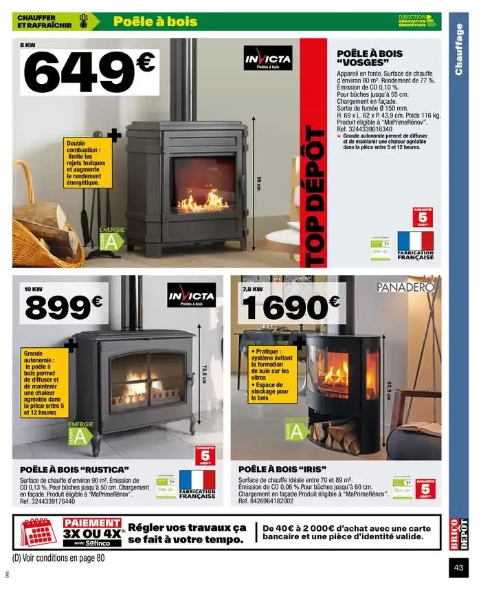 J’améliore mon habitat à prix dépôt du 2 octobre au 9 octobre 2024 - Catalogue page 43