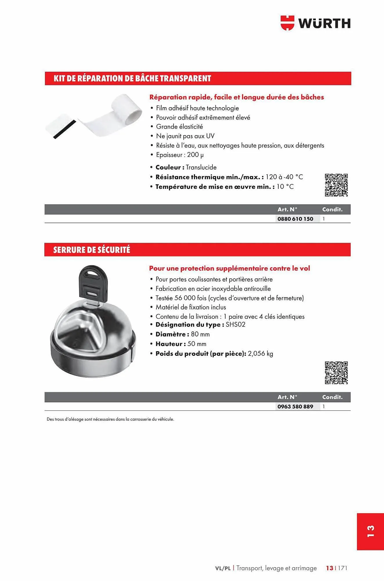 Catalogue Würth du 29 décembre au 31 décembre 2023 - Catalogue page 72