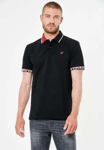 Polo noir homme