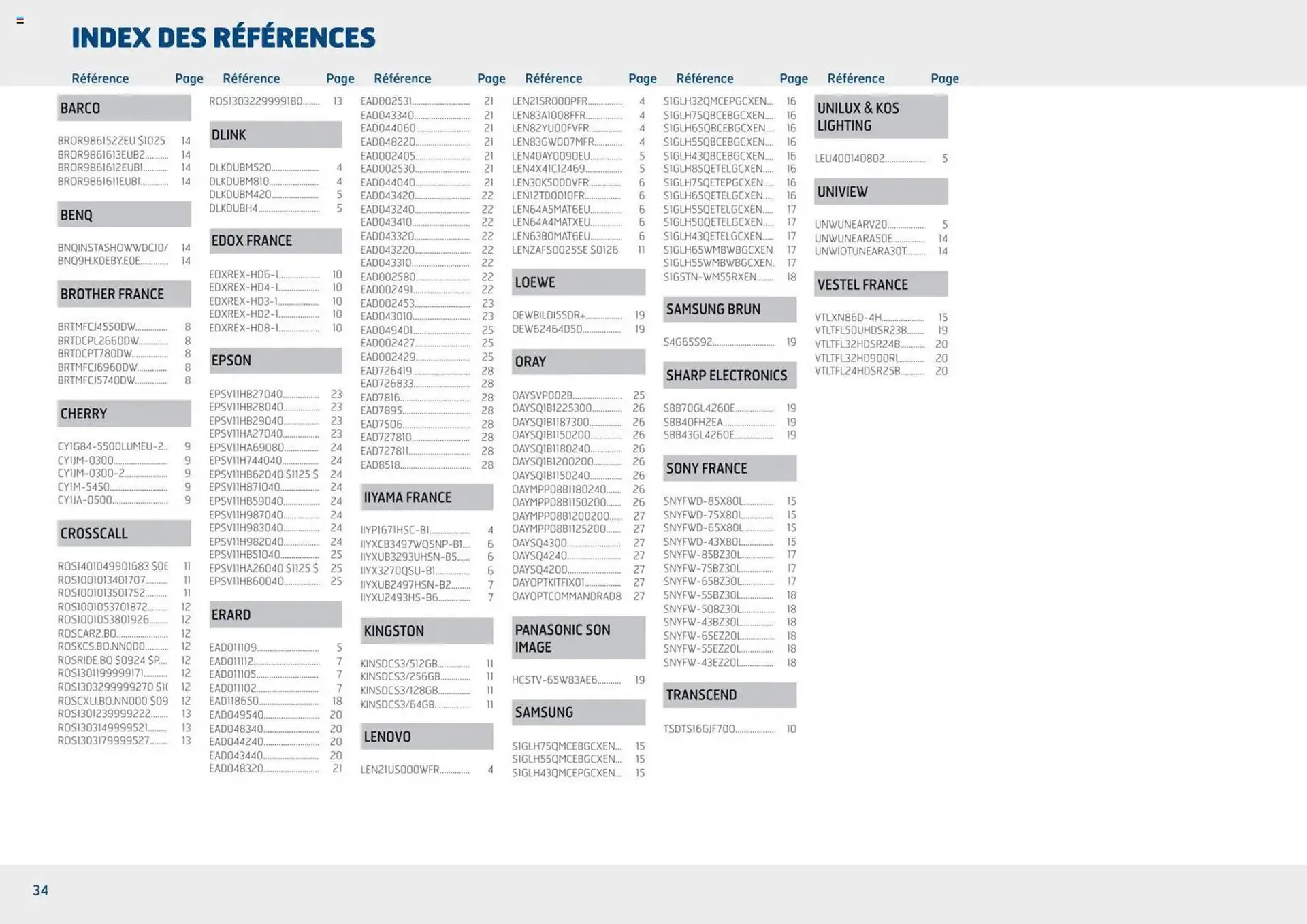 Catalogue Rexel du 1 avril au 31 décembre 2026 - Catalogue page 34