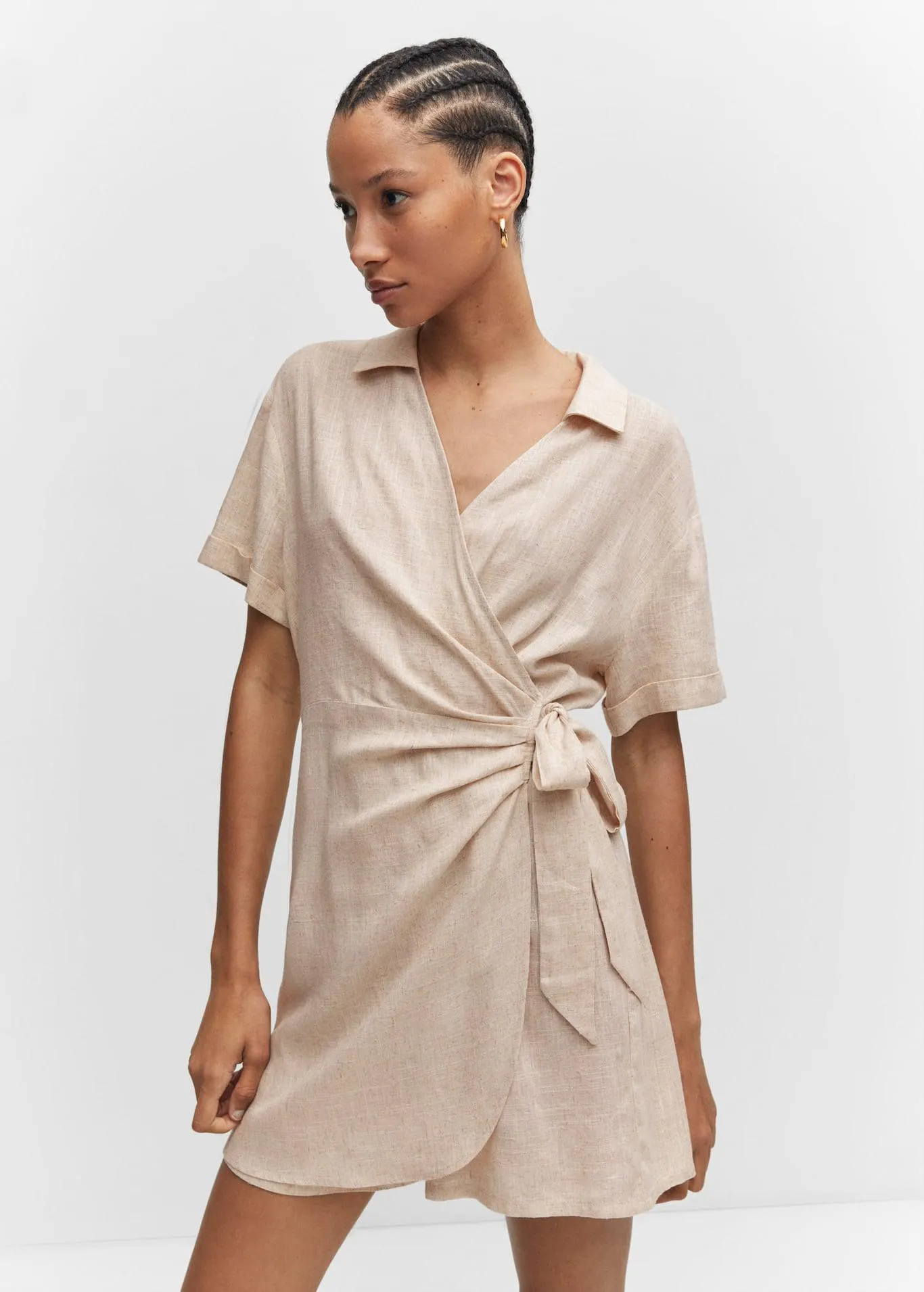 Abito a tuta incrociato fiocco