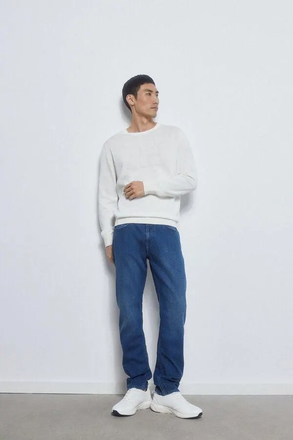 Pantalón vaquero premium flex suave regular fit