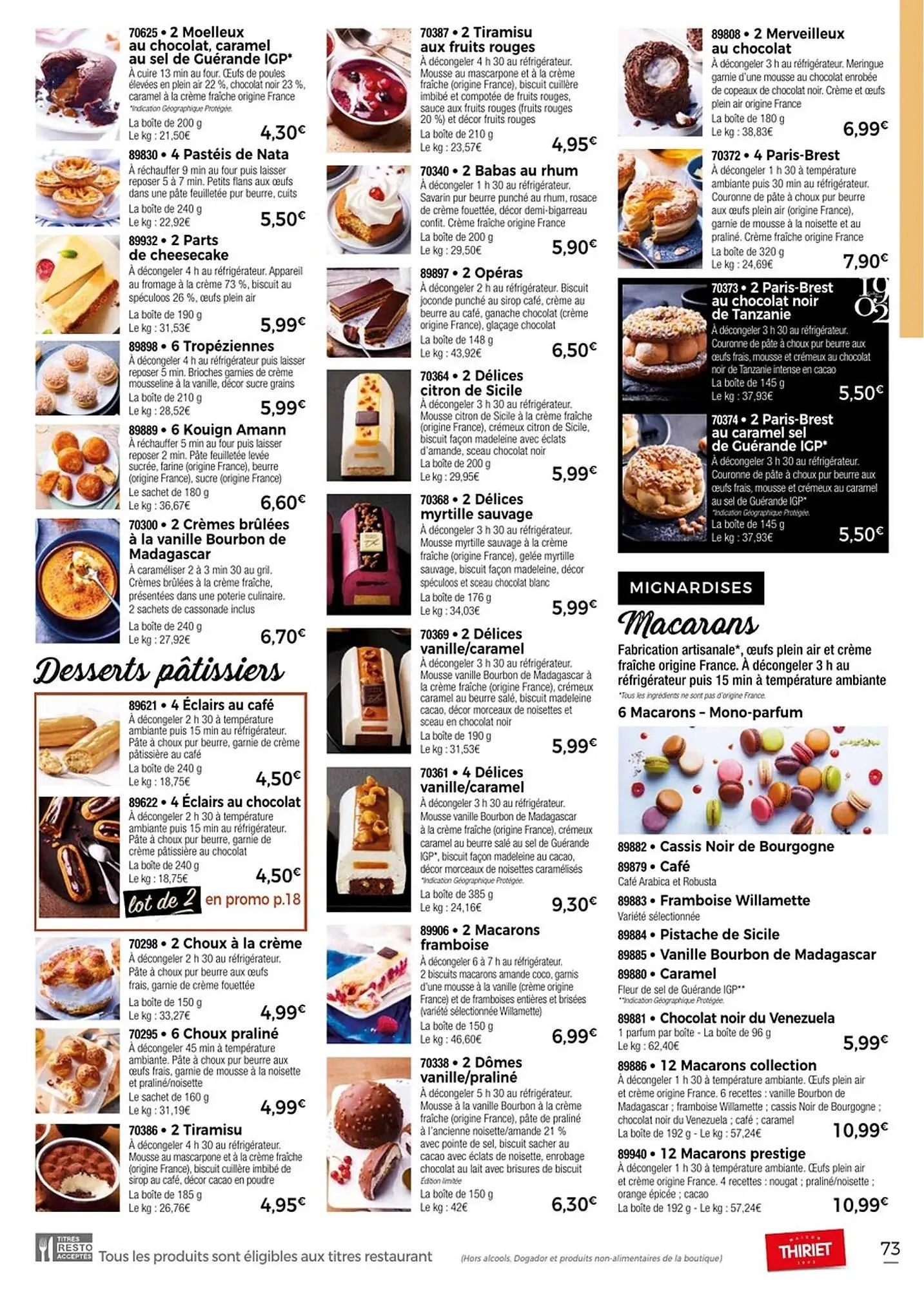 Catalogue Thiriet du 11 juillet au 6 août 2025 - Catalogue page 73