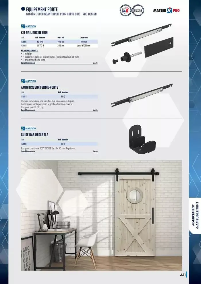 Guide Quincaillerie Serrurerie 2025 - 2026 du 1 avril au 1 avril 2026 - Catalogue page 223
