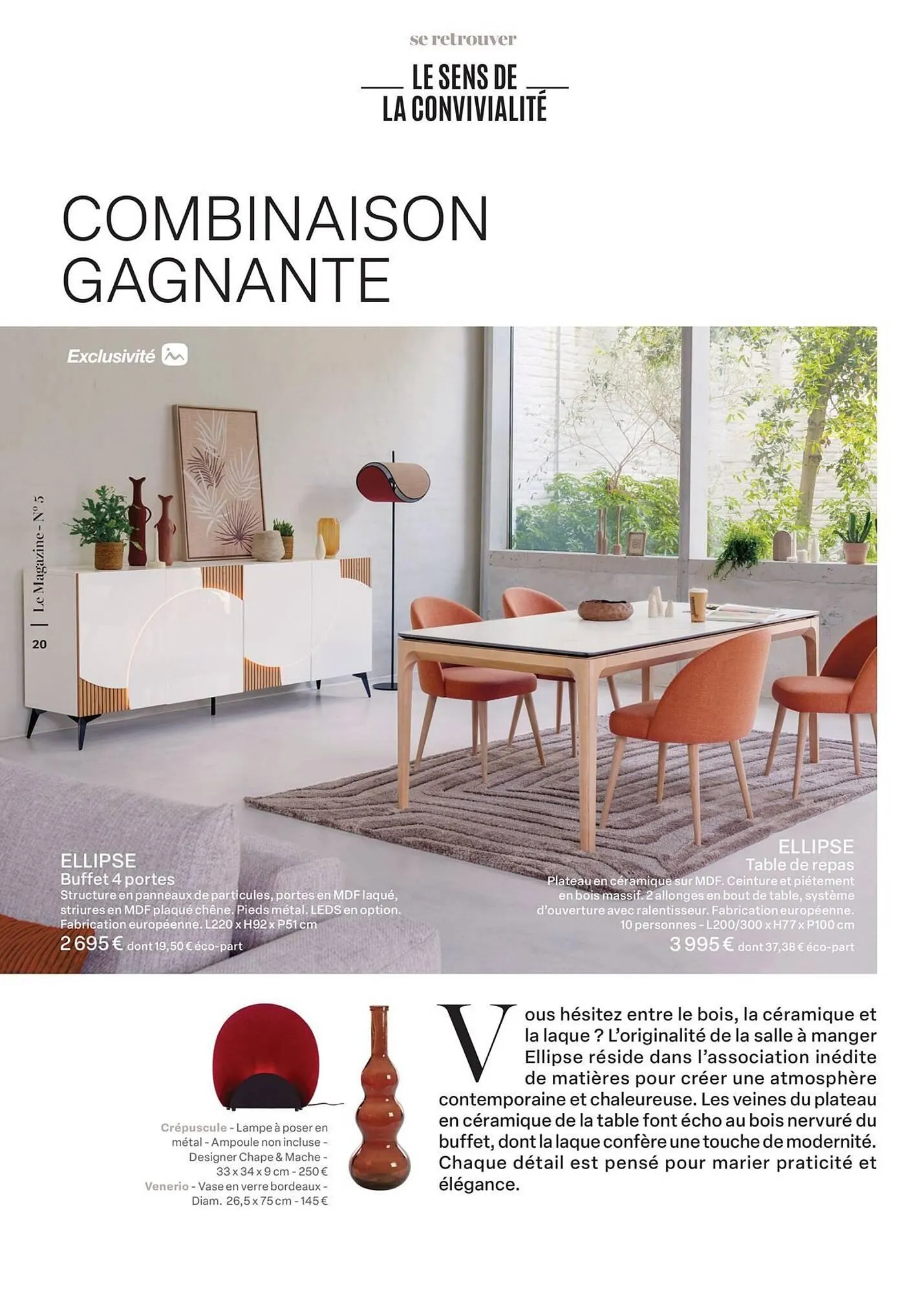 Catalogue monsieur meuble du 16 septembre au 31 mai 2026 - Catalogue page 20