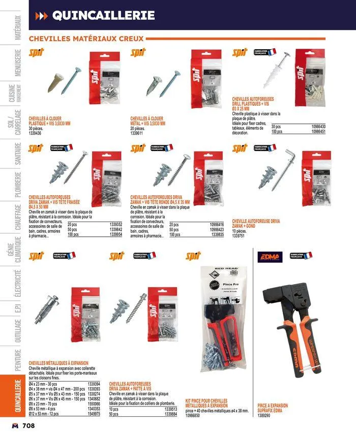 Guide produits 2024 du 15 mars au 31 décembre 2024 - Catalogue page 708
