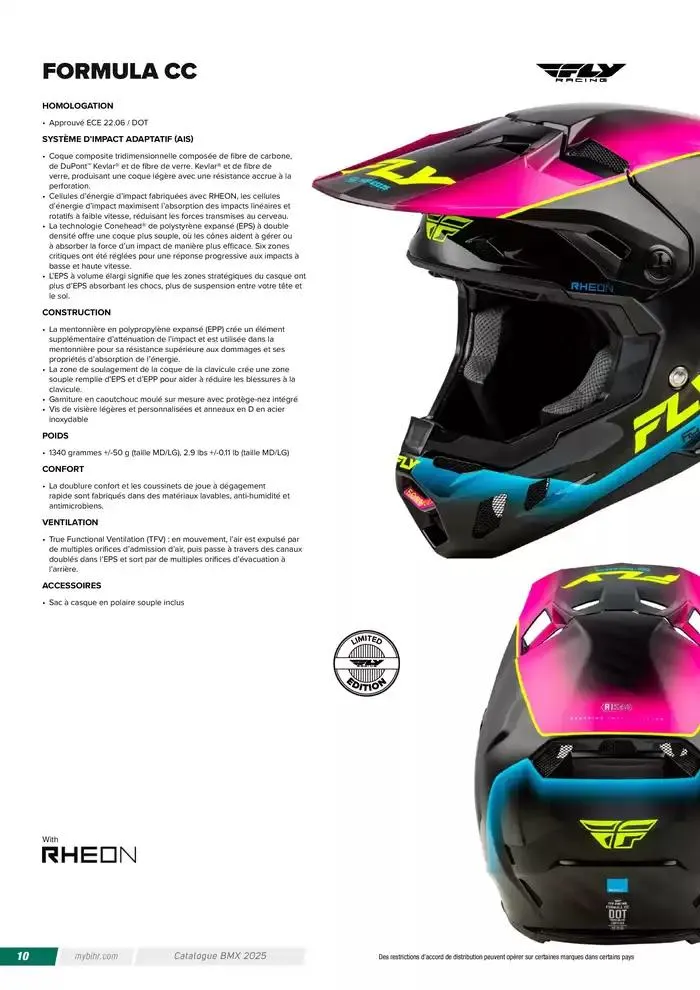 FLY RACING BMX 2025 du 12 avril au 31 décembre 2025 - Catalogue page 10