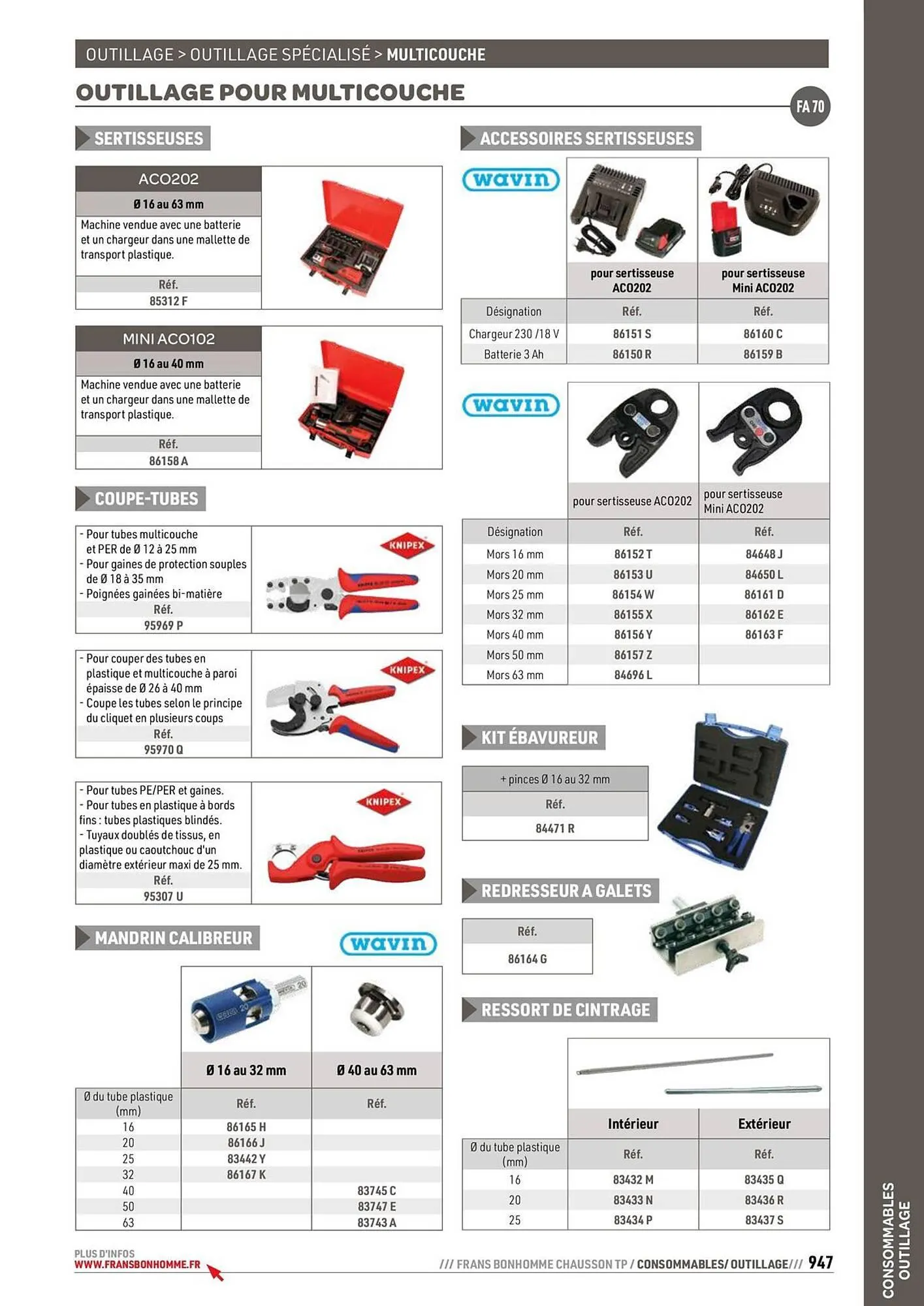 Catalogue Chausson Matériaux du 24 septembre au 31 décembre 2025 - Catalogue page 947