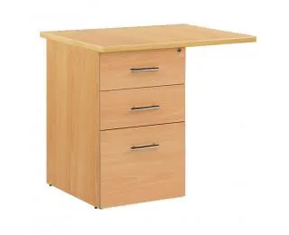 Caisson 3 tiroirs P60 avec extension - URBAN - Chêne clair