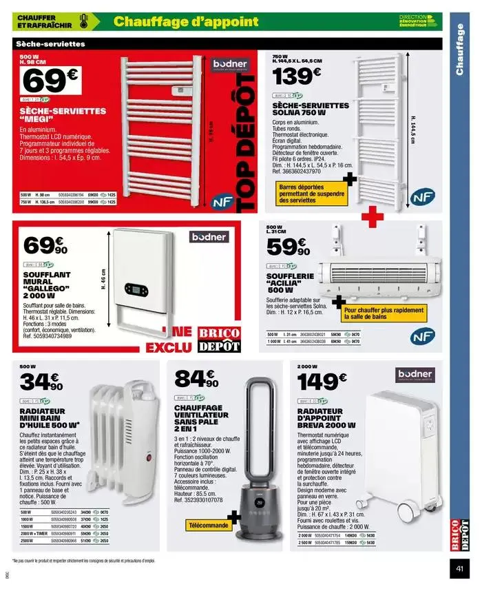 J’améliore mon habitat à prix dépôt du 2 octobre au 9 octobre 2024 - Catalogue page 41