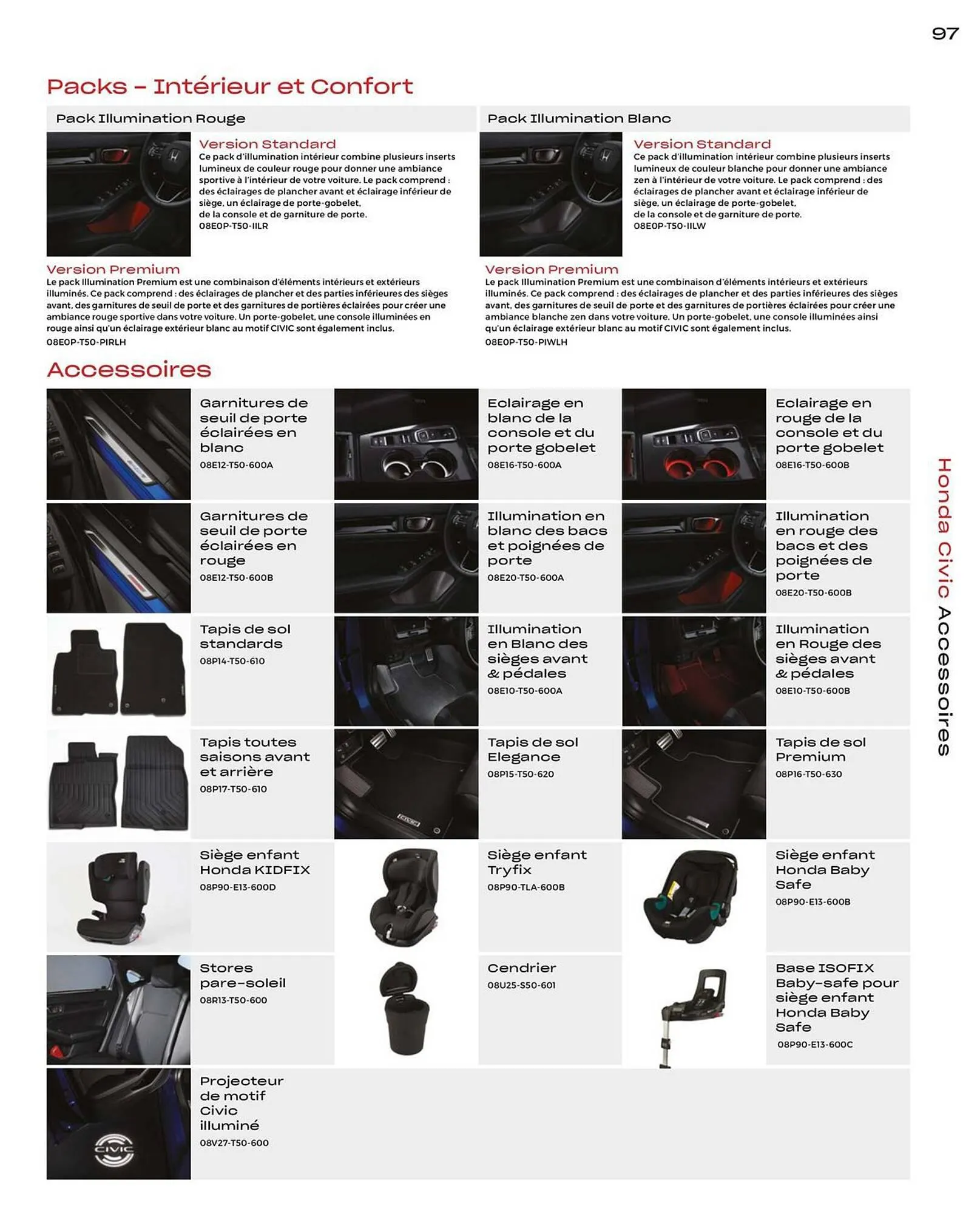 Catalogue Honda Civic Hybrid du 20 décembre au 30 juin 2024 - Catalogue page 97