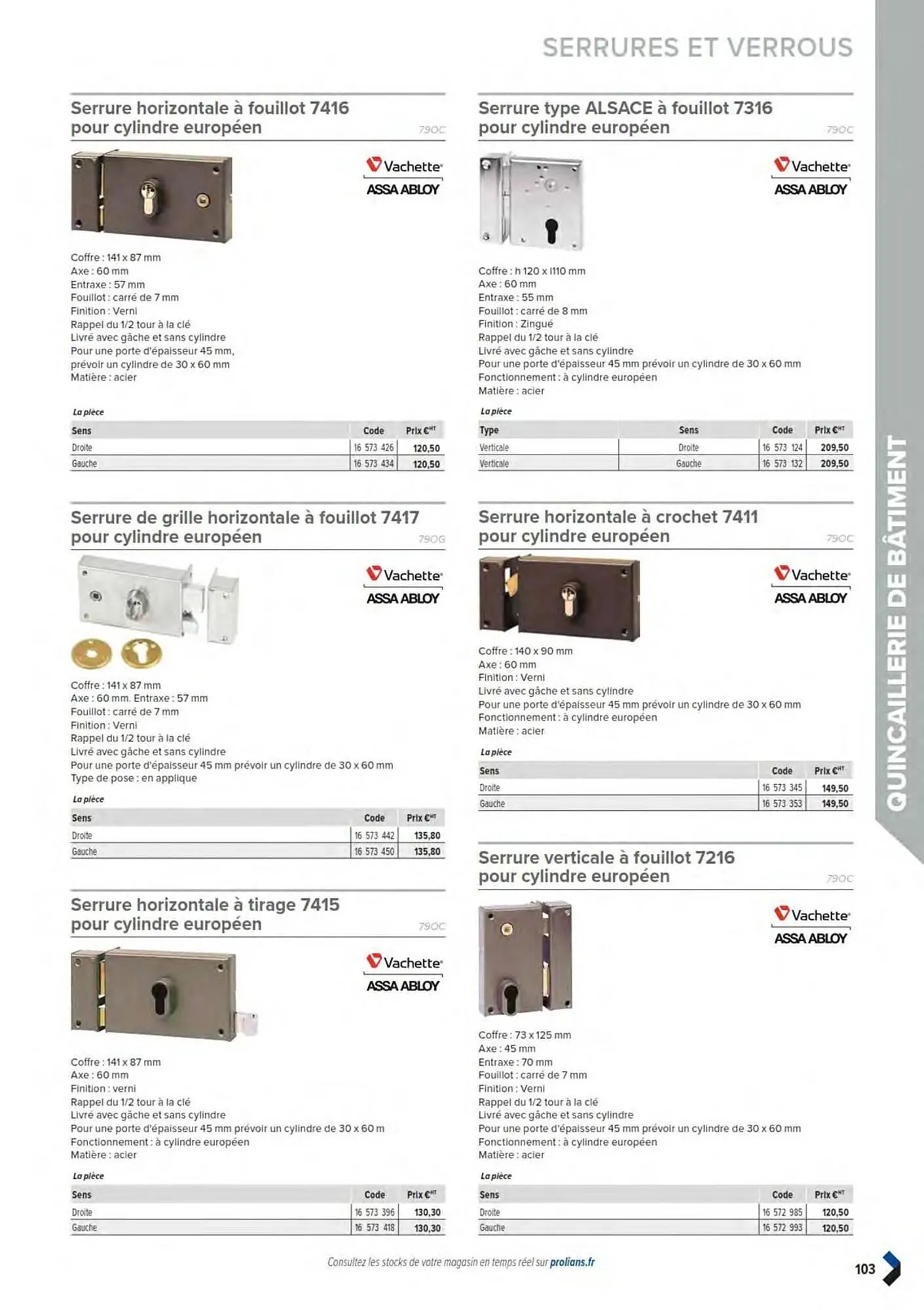 Catalogue Prolians du 11 mars au 31 décembre 2025 - Catalogue page 105