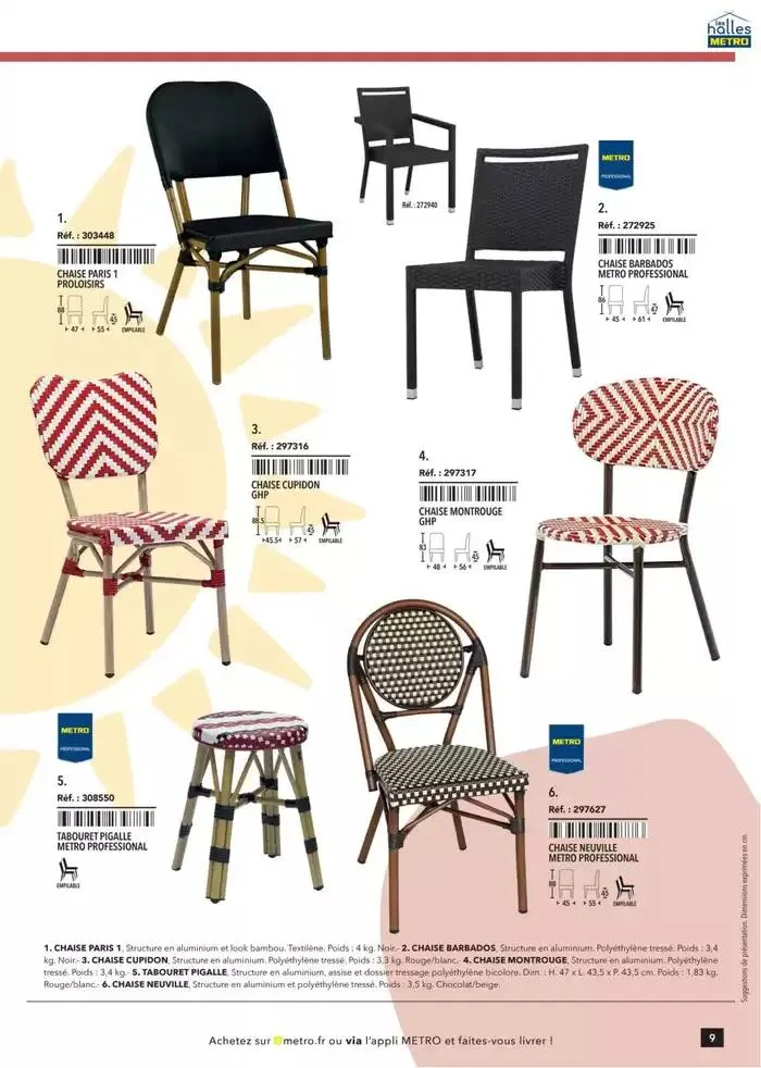 Metro #Terrasse édition 2025 du 30 janvier au 1 juillet 2025 - Catalogue page 9