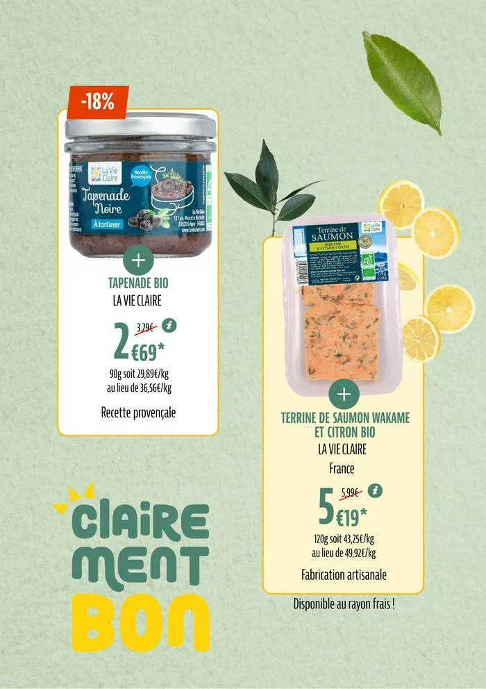 Tutes Nos Promos Bio Pour Un Ete Savoureux du 28 juin au 7 juillet 2024 - Catalogue page 6